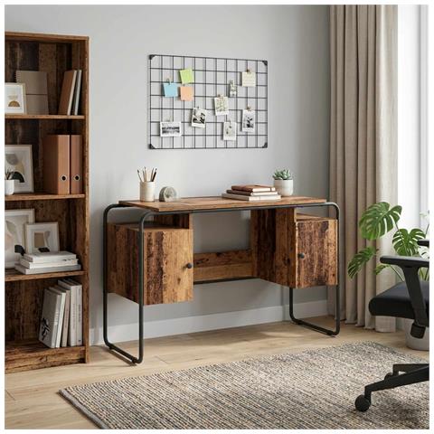 Scrivania con Spazio di Archiviazione Legno di quercia - Foto 2