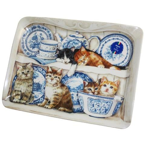 Vassoio Piccolo Kitties. Cm 31x23x2 - Foto 1