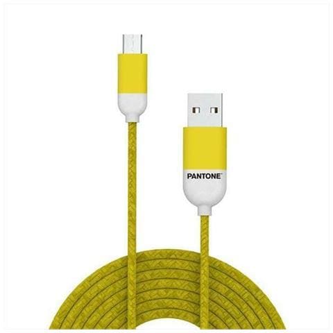 MICROUSB CABLE YELLOW 1 5 MT - Foto 1