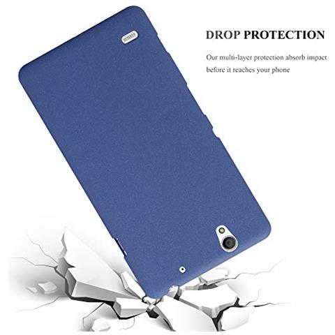 Custodia Compatibile Con Sony Xperia C4 In Frost Blu Scuro - Coperchio Protettivo In Silicone Tpu Flessibile - Foto 2