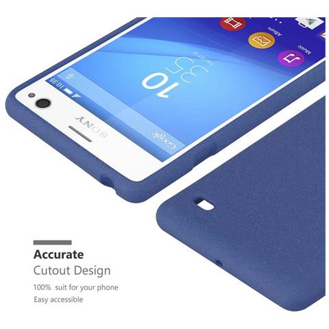 Custodia Compatibile Con Sony Xperia C4 In Frost Blu Scuro - Coperchio Protettivo In Silicone Tpu Flessibile - Foto 10