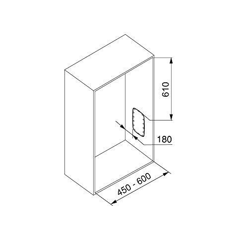 Appendiabito Saliscendi Per Armadio, Barra Appendiabiti Saliscendi, largo Regolabile 450-600mm, Colore Bianco - Foto 2