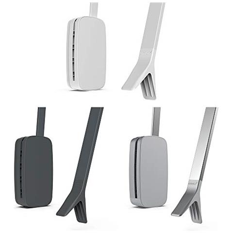 Appendiabito Saliscendi Per Armadio, Barra Appendiabiti Saliscendi, largo Regolabile 450-600mm, Colore Bianco - Foto 5