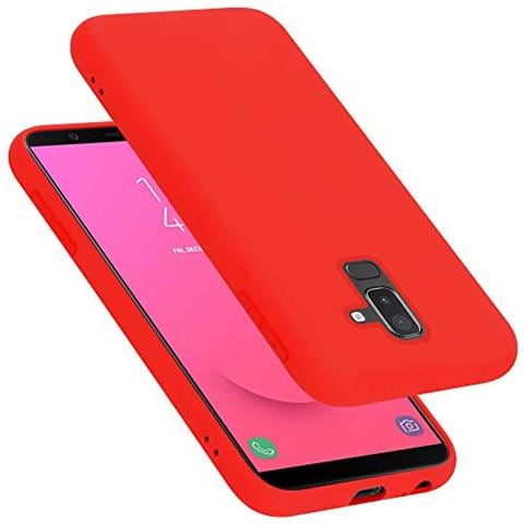 Custodia Compatibile Con Samsung Galaxy A6 Plus / J8 In Liquid Rosso - Coperchio Protettivo In Silicone Tpu Flessibile - Foto 1