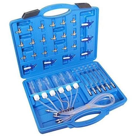 449.853 Diesel Injector Flusso Di Prova Del Tester Adattatore Common Rail 6 Cylinder Truck Strumento - Foto 1