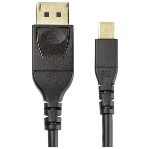 Cavo da Mini DisplayPort 1.4 Supporto Video 8K per Monitor / Proiettore da 2 metri Colore Nero - Foto 2