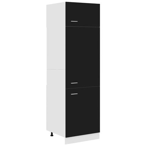 Armadio per Frigo “Lyon” Nero 60x57x207 cm - Foto 1