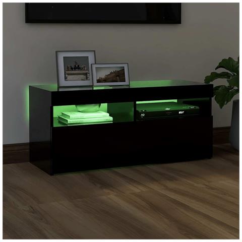 Mobile Porta TV con Luci LED Nero 90x35x40 cm - Foto 11