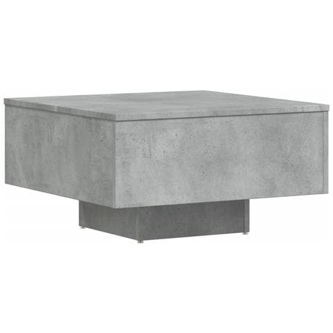 Tavolino da Salotto Grigio Cemento 60x60x31,5 Legno Multistrato - Foto 1