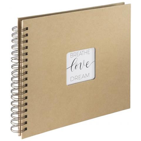 Craft album fotografico e portalistino Marrone 80 fogli 10 x 15 Rilegatura a spirale - Foto 1