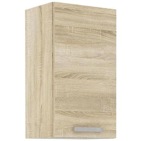 Mobile Alto Con 1 Anta Battente - Decoro Rovere Sonoma - L 40 X P 31,6 X 72 Cm - Lassen - Foto 2
