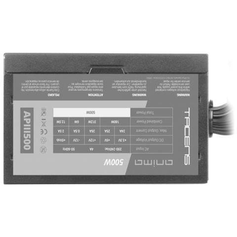 Anima Apiii500, Alimentatore Pc Atx 500w, Tecnologia Smd 85% Bronze 12v, Ventola Ultrasilenziosa 12cm, Nero - Foto 2