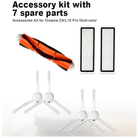 Accessori Per Dreame D9/l10 Pro (1 Spazzola Principale, 4 Spazzole Laterali, 2 Filtri) - Foto 8