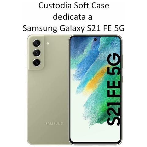 Custodia Tpu Silicone Cover Soft-case Per Samsung Galaxy S21 Fe 5g G990 Red - Foto 2