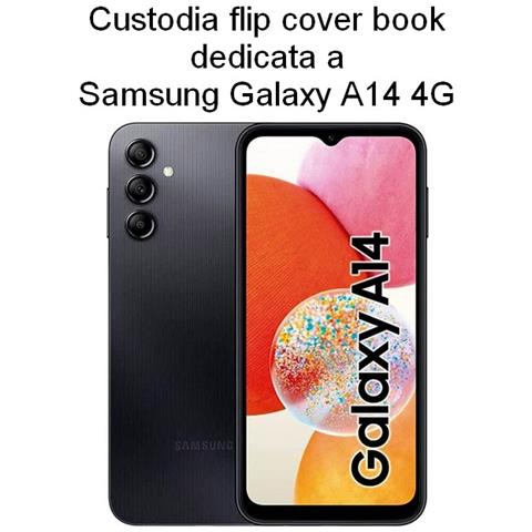 Custodia A Libro Book Case Per Samsung Galaxy A14 4g Lte Black - Foto 2