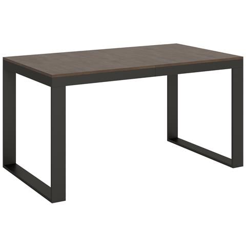 Tavolo Allungabile 90x160/420 Cm Tecno Evolution Telaio Antracite - Noce - Foto 6