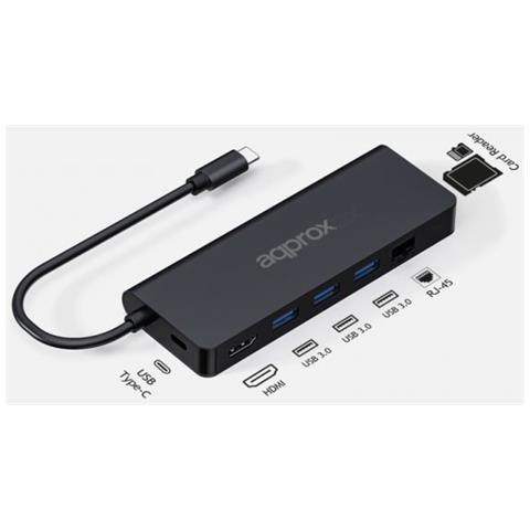 APPC53 replicatore di porte e docking station per laptop USB 3.2 Gen 1 (3.1 Gen 1) Type-C Nero - Foto 2