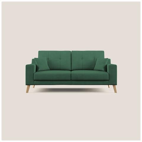 Danish Divano moderno in tessuto morbido impermeabile T02 166 cm verde - Foto 3