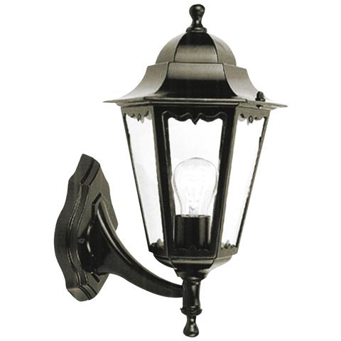 Lanterna Minerva Con Braccio Nero 22x22xh38cm In Alluminio Pressofuso - Foto 1