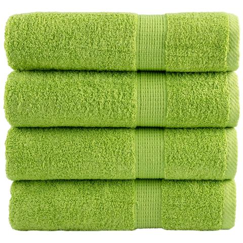 Asciugamani da Bagno SOLUND 2 pz Verdi 100x150 cm 600 g /m² - Foto 1