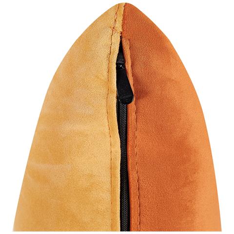 Chaise Longue Versione Destra Gonesse Velluto Arancione - Foto 8