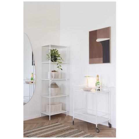 Carrello Vita - Bianco - Metallo - 40x68x79 Cm - Foto 2