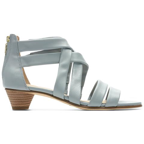 Sandali Donna Mena Silk In Pelle Grigio 39 - Foto 1