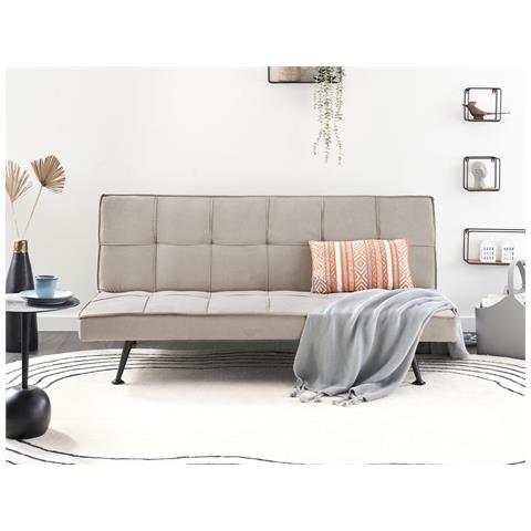 Divano Letto Hasle Beige Tessuto - Foto 1