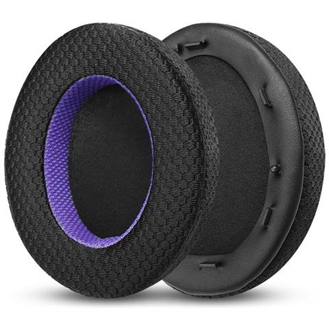 Cuscinetti Auricolari Di Ricambio Per Cuffie Sony Wh-1000xm3 - Nero /viola Mesh - Foto 1