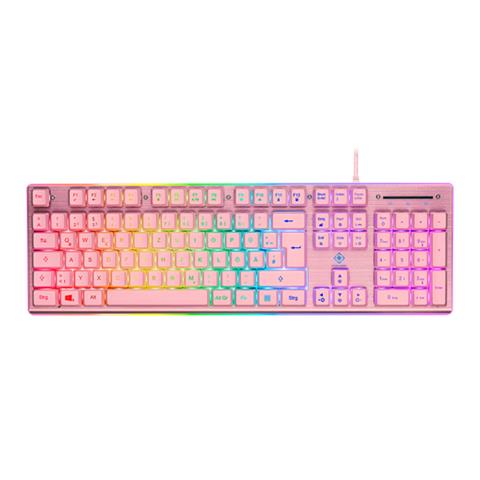 GAM-021-RGB-P-DE tastiera Gaming USB QWERTZ Tedesco Rosa - Foto 1
