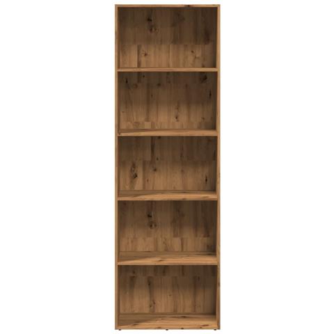Libreria Rovere Artigianale 60x30x189 Cm In Legno Multistrato - Foto 3