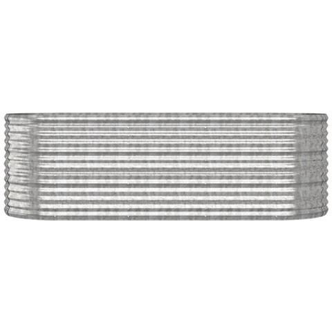 Letto Giardino Acciaio Verniciato A Polvere 224x80x68cm Argento - Foto 2