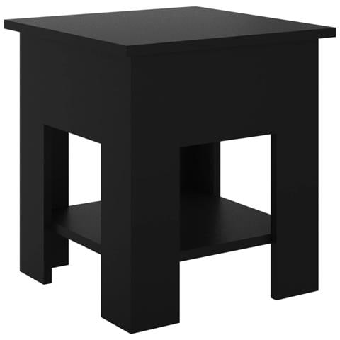 Lusso Casadino - Tavolino Da Salotto Nero 40x40x42 Cm In Legno Multistrato - Foto 1
