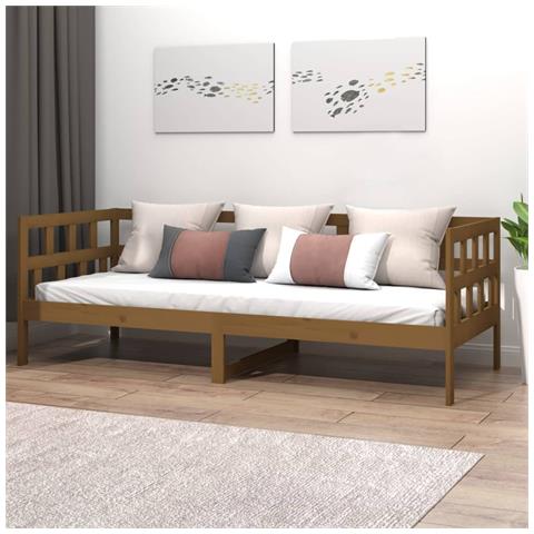 Lusso Casadino -  Dormeuse Ambra In Legno Massello Di Pino 80x200 Cm - Foto 8