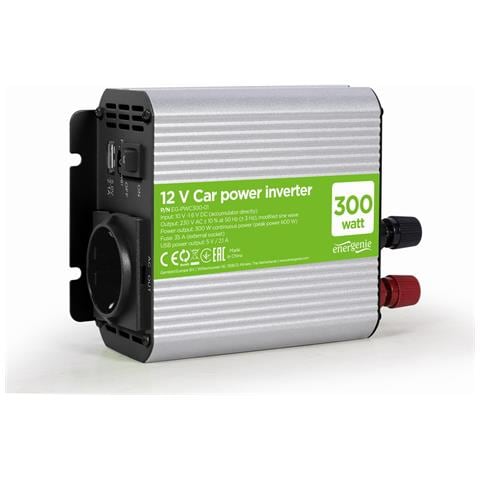 Gembird EG-PWC300-01, Universale, Auto, 10-16 V, 50 Hz, 300 W, 230 V - Foto 1