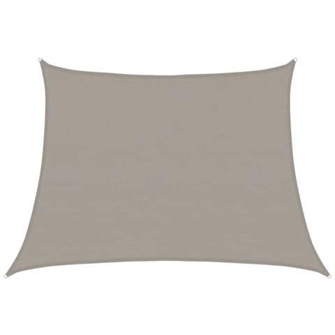Vela Parasole 160 g/m² Trapezio Grigio Chiaro 4/5x3 m in HDPE - Foto 1