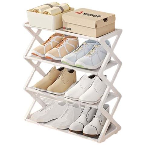 Scaffale Per Scarpe Modulare A X: Organizzazione E Stile Per La Tua Casa White - Foto 1