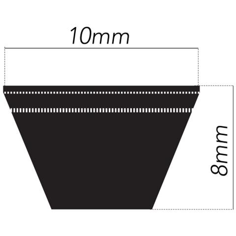 Cinghia Trapezoidale Avx10 Sle 820mm Compatibile Same 2.4119.108.0 - Foto 2