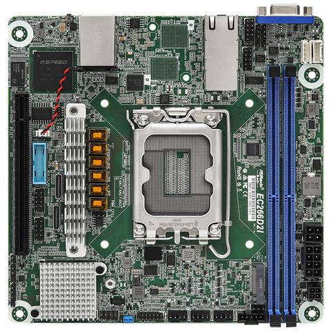 EC266D2I scheda madre Intel C266 LGA 1700 mini ITX - Foto 1