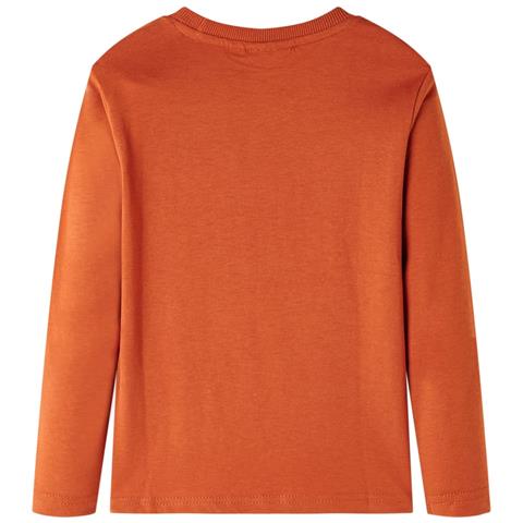 Maglietta da Bambino Maniche Lunghe Ruggine Chiaro 128 - Foto 2
