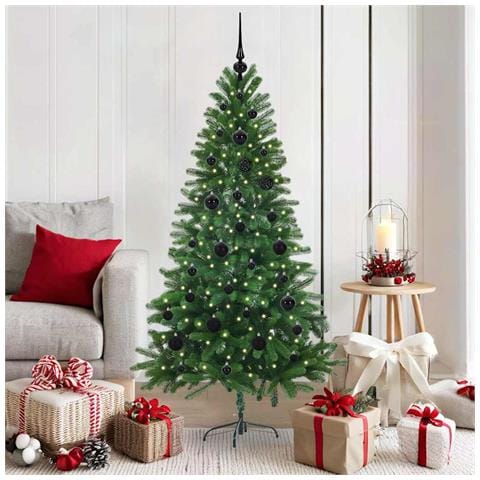 Albero di Natale con 150 LED con supporto Verde 150 cm PE - Foto 2