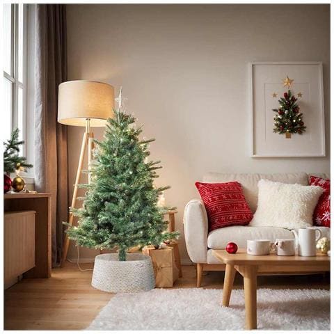 Collare per Albero di Natale Bianco 60 x 60 x 22 cm - Foto 2
