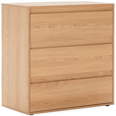 Cassettiera Tori Con 3 Cassetti Effetto Rovere - Foto 1