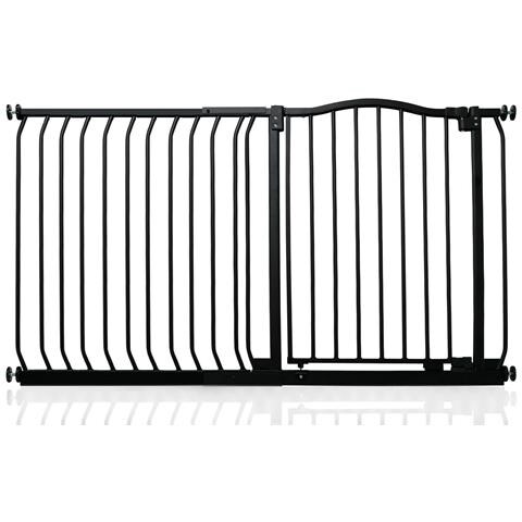 Safetots Cancelletto Di Sicurezza Con Parte Superiore Incurvata, 134cm - 143cm, Nero Opaco - Foto 1