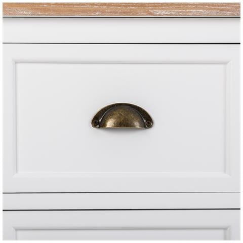 Tavolo Scrivania In Legno Bianco 140x60x78,5h - Foto 8