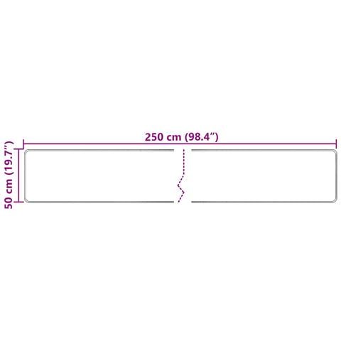Tappeto Stampa Crema 250 x 50 cm Poliestere e PVC - Foto 7