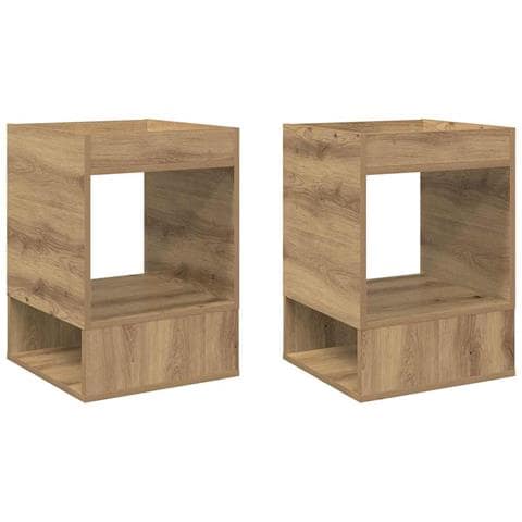 Tavolino 2 pcs Rovere artigianale 40 x 40 x 56 cm - Foto 1