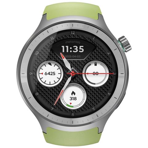 Moto Watch 3,63 Cm (1.43"") Oled 47 Mm Digitale Touch Screen Argento Gps (satellitare) - Foto 1