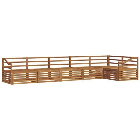 Set di divani da esterno 6 pcs Naturale - Foto 1