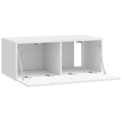 Mobile Porta TV da Muro 59,5 x 31 cm Bianco Lucido - Foto 2